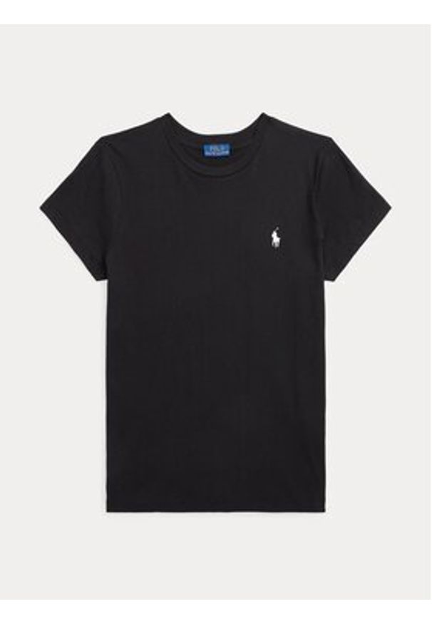 Polo Ralph Lauren T-Shirt 211898698007 Czarny Regular Fit. Typ kołnierza: polo. Kolor: czarny. Materiał: bawełna