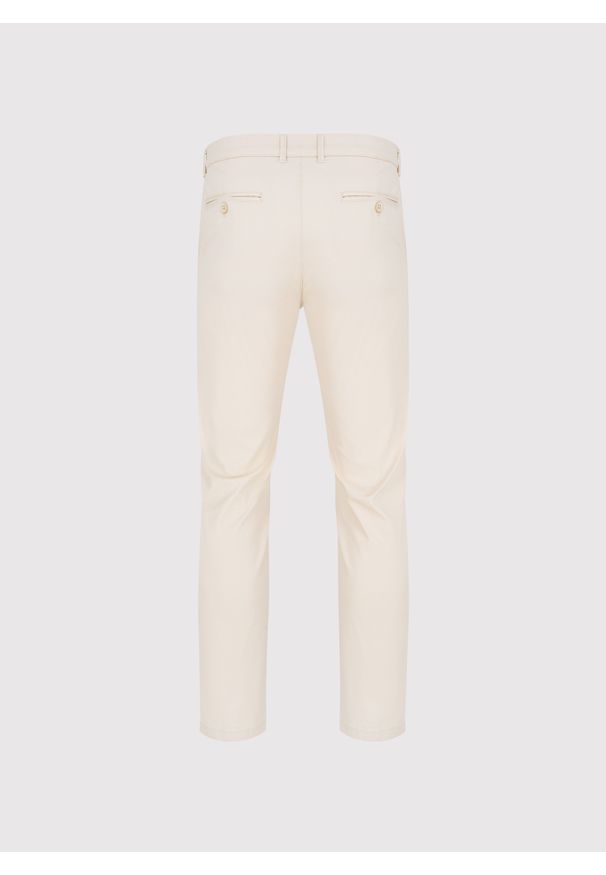 Pako Lorente - PAKO LORENTE – Beżowe spodnie chino. Okazja: na co dzień. Kolor: beżowy. Materiał: elastan, bawełna. Wzór: gładki. Sezon: wiosna. Styl: casual