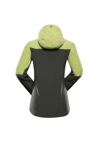 ALPINE PRO - Kurtka damska trekkingowa wodoodporna Alpine Pro Zarra 2. Kolor: zielony. Materiał: hardshell. Sport: turystyka piesza, wspinaczka