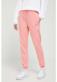 Converse spodnie dresowe kolor różowy gładkie. Kolor: różowy. Materiał: dresówka. Wzór: gładki #5