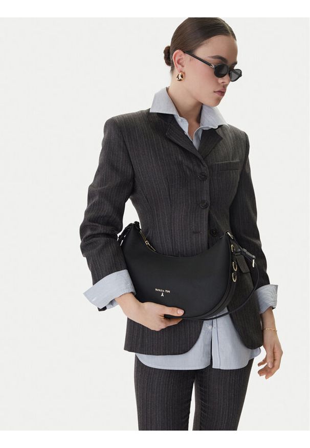 Patrizia Pepe Torebka 8B0311/L001-K103 Czarny. Kolor: czarny. Materiał: skórzane