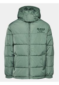 Karl Kani Kurtka puchowa Retro Hooded 6076044 Zielony Regular Fit. Kolor: zielony. Materiał: syntetyk, puch. Styl: retro