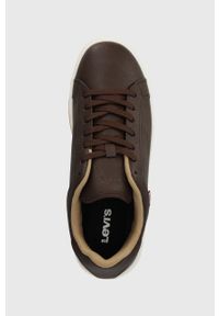 Levi's® - Levi's sneakersy PIPER kolor brązowy 234234.29. Okazja: na spotkanie biznesowe. Nosek buta: okrągły. Zapięcie: sznurówki. Kolor: brązowy. Materiał: guma #5