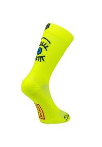 SPORCKS - Skarpetki Sporcks Eye. Kolor: żółty. Materiał: nylon, lycra #1