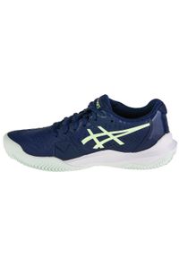 Asics - Buty do tenisa damskie, ASICS Gel-Challenger 14 Clay. Kolor: niebieski, żółty, wielokolorowy. Materiał: materiał, syntetyk. Szerokość cholewki: normalna. Sport: tenis