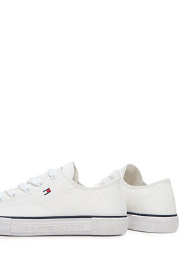 TOMMY HILFIGER - Tommy Hilfiger Trampki T3X9-33846-0890100 Biały. Kolor: biały. Materiał: materiał