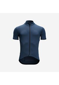 VAN RYSEL - Koszulka rowerowa szosowa Van Rysel Endurance. Kolor: czarny, wielokolorowy, niebieski. Materiał: materiał. Sport: wspinaczka