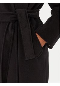 Marella Płaszcz wełniany English 2523016142 Czarny Regular Fit. Kolor: czarny. Materiał: wełna #3