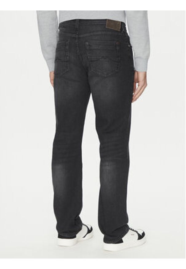 Mustang Jeansy Washington 1016334 Czarny Straight Fit. Kolor: czarny