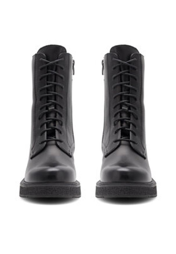 Gino Rossi Trapery Spezia -03 Czarny. Kolor: czarny. Materiał: skóra