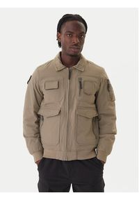 Aeronautica Militare Kurtka bomber 252AB3024UCT03151 Khaki Regular Fit. Kolor: brązowy. Materiał: syntetyk