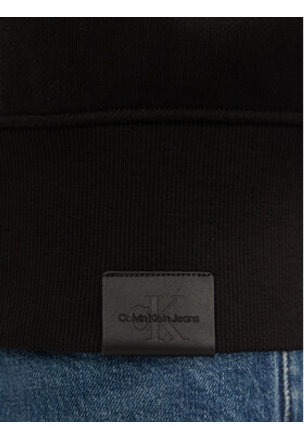 Calvin Klein Jeans Bluza J30J326753 Czarny Regular Fit. Kolor: czarny. Materiał: bawełna