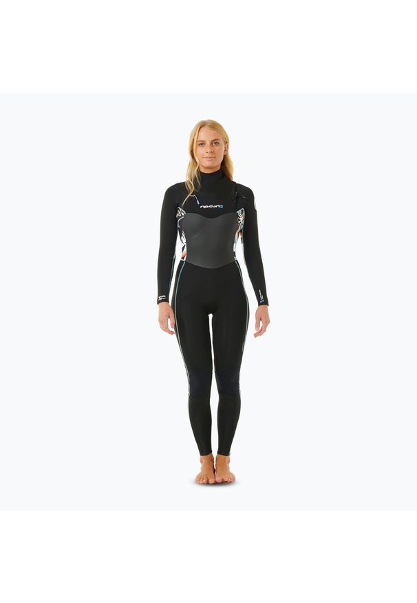 RIPCURL - Pianka do pływania damska Rip Curl Dawn Patrol 3/2 mm Chest Zip. Kolor: czarny