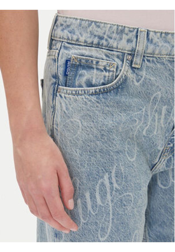 Hugo - HUGO Jeansy Elyah_B 50534771 Niebieski Straight Fit. Kolor: niebieski