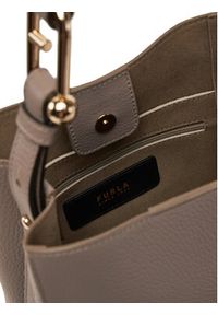 Furla Torebka Nuvola Bucket Bag Mini WB01373 HSF000 2572S Szary. Kolor: szary. Materiał: skórzane #3
