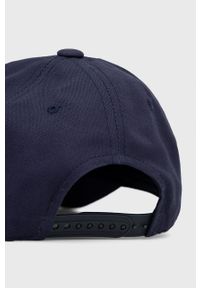 Champion czapka bawełniana 805550 kolor granatowy z aplikacją. Kolor: niebieski. Materiał: bawełna. Wzór: aplikacja #4