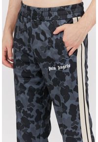 PALM ANGELS Szare spodnie męskie w moro, Rozmiar M. Kolor: szary. Materiał: dresówka. Długość: krótkie. Wzór: moro #3