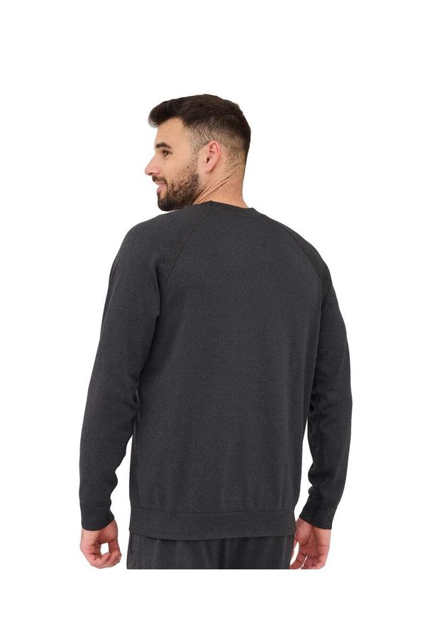 Bluza męska wełniana Brubeck OUTDOOR MERINO. Kolor: szary. Materiał: poliester, wełna, poliamid, elastan. Styl: sportowy. Sport: outdoor