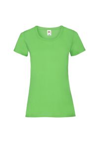 FRUIT OF THE LOOM - Koszulka Damska Valueweight. Kolor: żółty, wielokolorowy, zielony