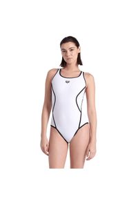 Damski kostium kąpielowy 1-częściowy Arena Pro-File. Kolor: wielokolorowy, biały, czarny #1