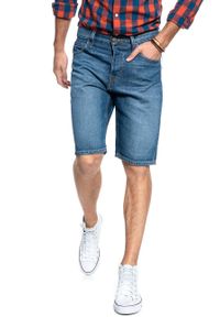 Lee - MĘSKIE SPODENKI JEANSOWE LEE 5 POCKET SHORT RIGID MID L73ELJWG 112120481. Materiał: jeans #3