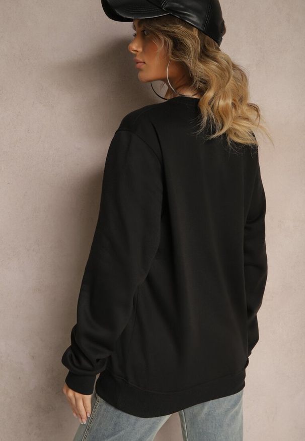 Renee - Czarna Casualowa Bluza z Bawełną i Ściągaczami Ivellemi. Okazja: na co dzień. Kolor: czarny. Materiał: bawełna. Długość rękawa: długi rękaw. Długość: długie. Styl: casual