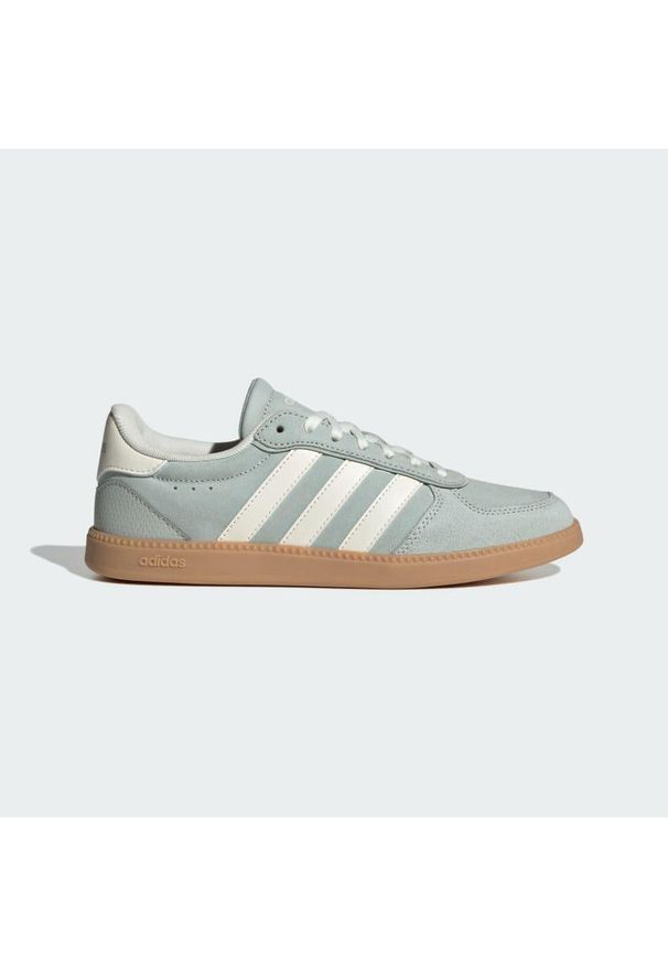 Adidas - Buty Breaknet Sleek. Kolor: brązowy, biały, wielokolorowy, szary. Wzór: gładki. Styl: klasyczny, sportowy