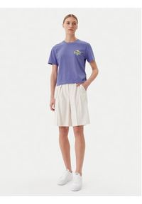 Quiksilver T-Shirt EQWZT03181 Fioletowy Relaxed Fit. Kolor: fioletowy. Materiał: bawełna #2