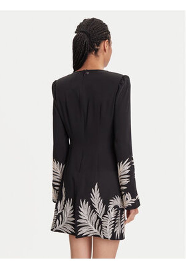 Guess Sukienka koktajlowa W5YK10 WHCU2 Czarny Regular Fit. Kolor: czarny. Materiał: syntetyk. Styl: wizytowy