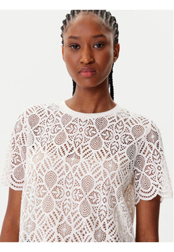 Morgan Bluzka 252-DEVY Beżowy Regular Fit. Kolor: beżowy. Materiał: syntetyk