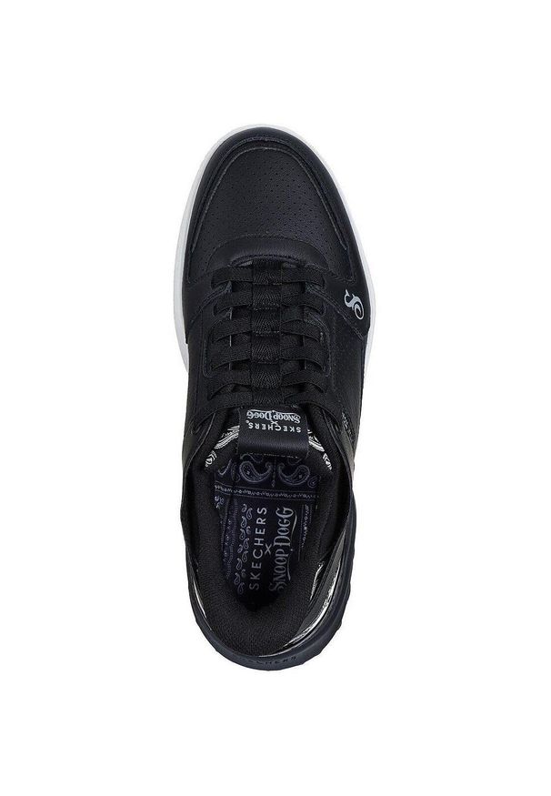 skechers - Adidasy Skechers Sizzle - Snoop Sizzl, Mężczyźni. Kolor: czarny. Materiał: skóra ekologiczna, materiał. Sport: fitness