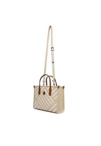 TOMMY HILFIGER - Tommy Hilfiger Torebka Th City Mini Tote AW0AW18393 Beżowy. Kolor: beżowy. Materiał: skórzane #5