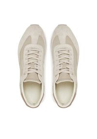 Calvin Klein Sneakersy Low Prof Runn Laceup Cv Mix HM0HM01723 Beżowy. Kolor: beżowy. Materiał: zamsz, skóra #4