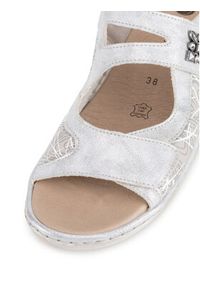 Remonte Sandały D7647-40 Szary. Kolor: szary. Materiał: skóra #2