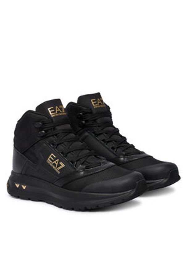 EA7 Emporio Armani Sneakersy 7X000340 AF18615 MC139 Czarny. Kolor: czarny. Materiał: materiał
