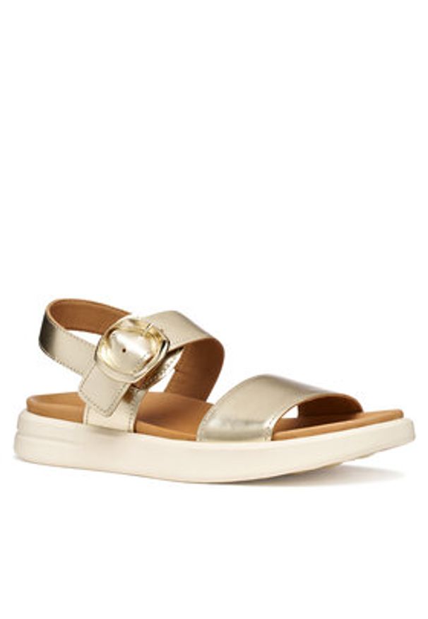 Geox Sandały D Xand 2S D65PAA 000CF C2012 Złoty. Kolor: złoty. Materiał: skóra