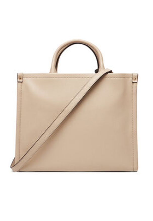 Liu Jo Torebka Ecs M Tote AF5206 E0058 Beżowy. Kolor: beżowy. Materiał: skórzane