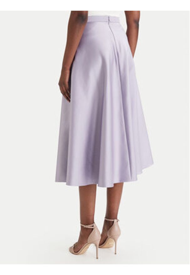 Elisabetta Franchi Spódnica midi GO-156-61E2-V320 Fioletowy Regular Fit. Kolor: fioletowy. Materiał: syntetyk
