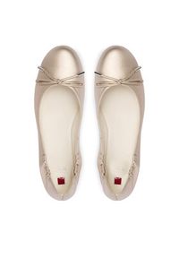 HÖGL Baleriny 1-103711 Złoty. Kolor: złoty. Materiał: skóra #5