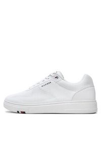 TOMMY HILFIGER - Tommy Hilfiger Sneakersy Modern Cup Knit Rwb FM0FM04942 Biały. Kolor: biały. Materiał: materiał #5