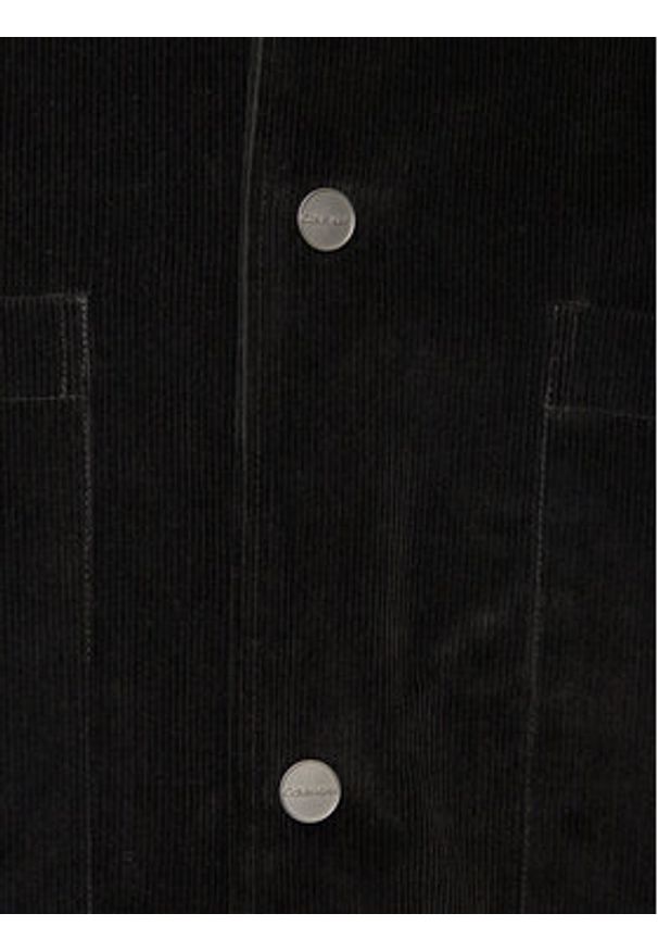 Calvin Klein Koszula K10K113619 Czarny Overshirt Fit. Kolor: czarny. Materiał: bawełna