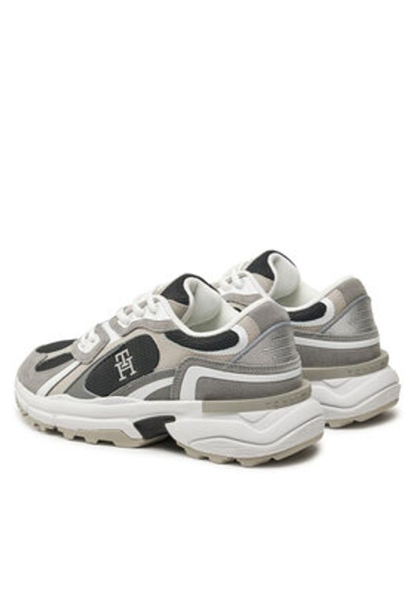 TOMMY HILFIGER - Tommy Hilfiger Sneakersy Modern Rugged Runner FW0FW08385 Szary. Kolor: szary. Materiał: materiał