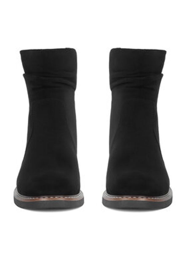 Clara Barson Botki WS2169-04 Czarny. Kolor: czarny. Materiał: materiał