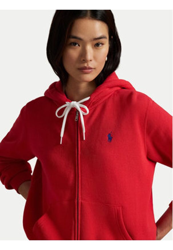 Polo Ralph Lauren Bluza 211971699005 Czerwony Relaxed Fit. Typ kołnierza: polo. Kolor: czerwony. Materiał: bawełna