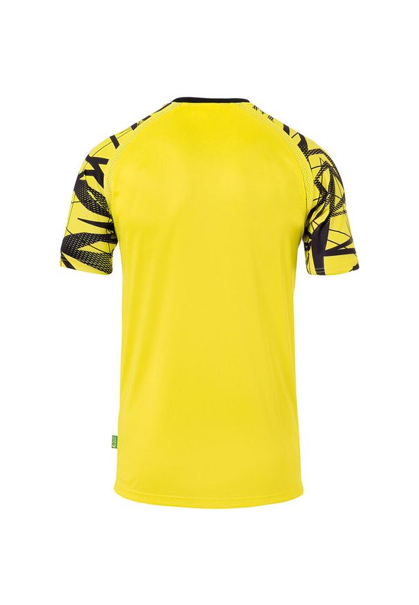 UHLSPORT - Jersey Uhlsport Goal 25. Typ kołnierza: dekolt w kształcie V. Kolor: żółty, wielokolorowy, czarny, zielony. Materiał: jersey