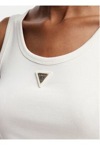 Guess Top V6YP09 K4312 Kremowy Regular Fit. Kolor: kremowy. Materiał: bawełna #2