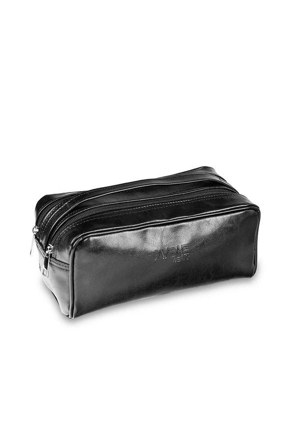 Kosmetyczka skórzana Pavone Nero Orta 2133 BL. Kolor: czarny. Materiał: skóra
