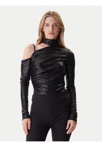 Versace Jeans Couture Body 79HAM208 J0248 Czarny Slim Fit. Kolor: czarny. Materiał: syntetyk