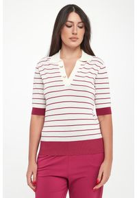Liu Jo - Sweter damski w stylu polo LIU JO. Typ kołnierza: polo #2