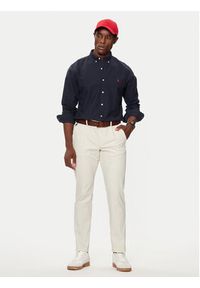 Polo Ralph Lauren Koszula Bsr 710723610 Granatowy Slim Fit. Typ kołnierza: polo. Kolor: niebieski. Materiał: bawełna #3